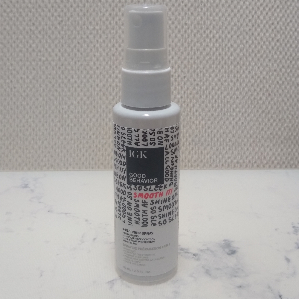 IGK Good Behavior 4-in-1 Prep Spray Travel Size 2 oz Hair Styling Product New